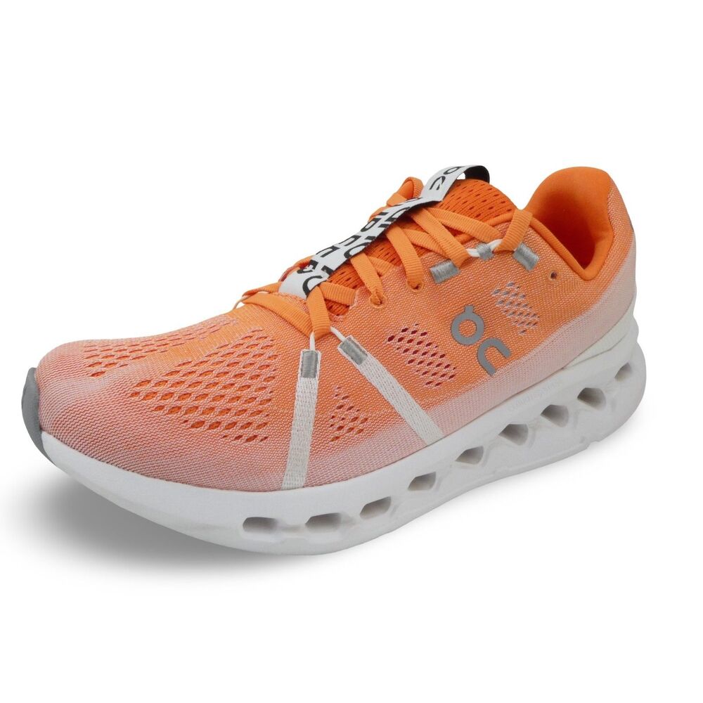 On Cloud Cloudsurfer Flame Women's 10 White Sneakers Running Shoes Men's 8.5